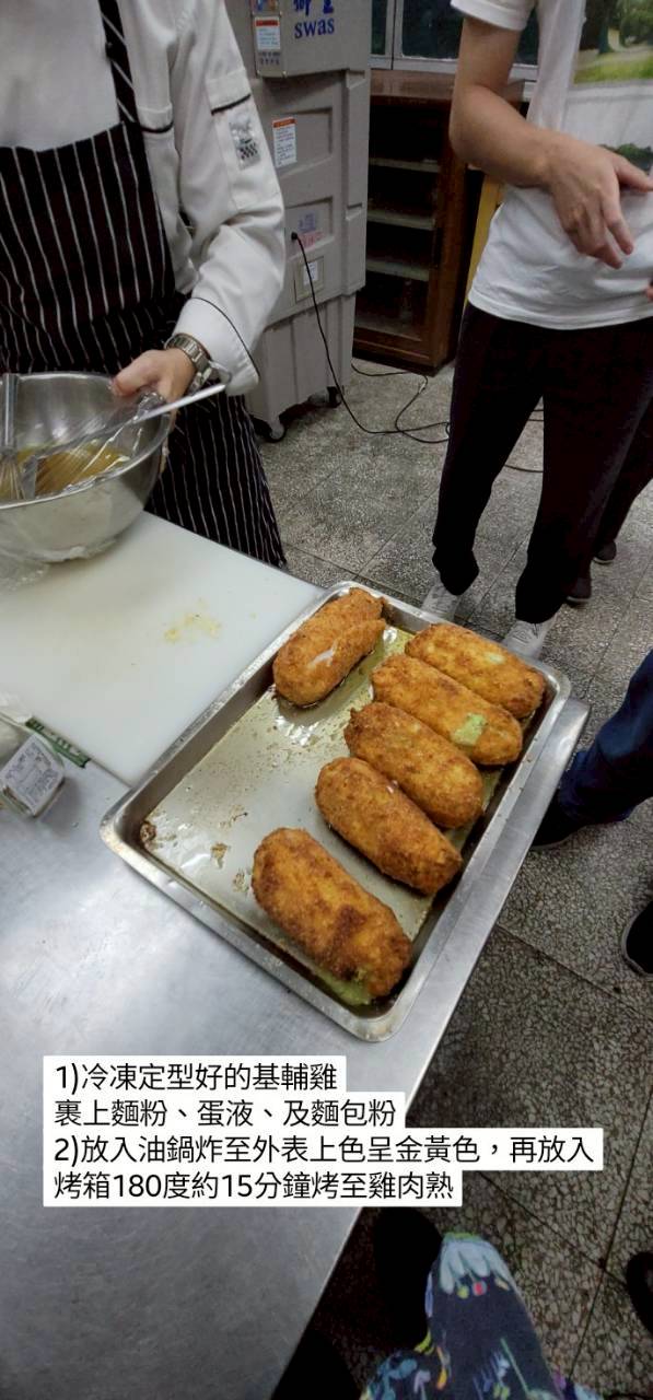 油炸到一半的基輔雞