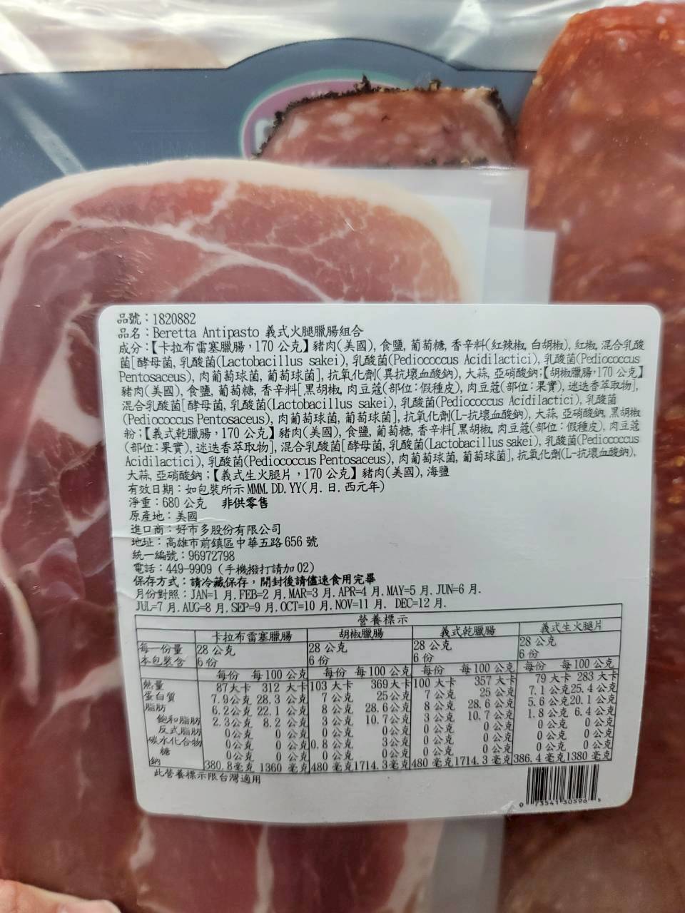 義式火腿臘腸組合