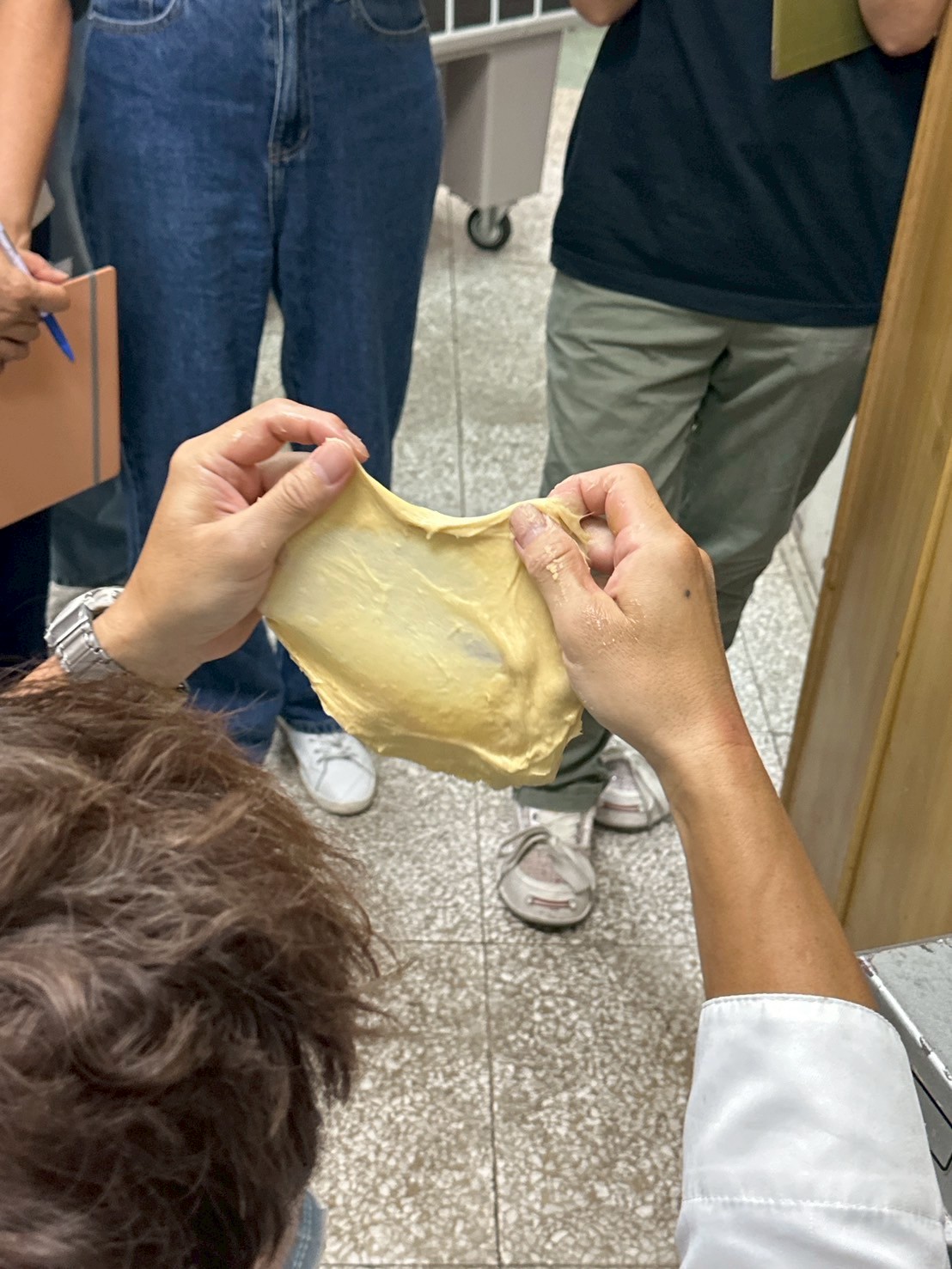 麵團有筋性的樣子