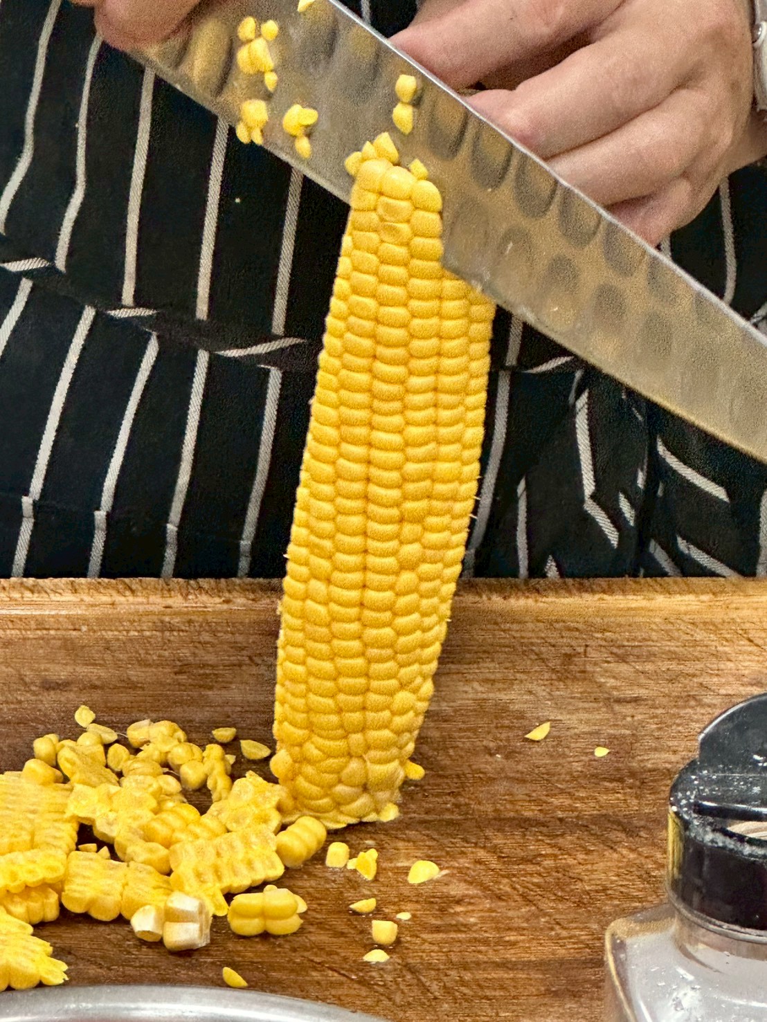 切生玉米特寫