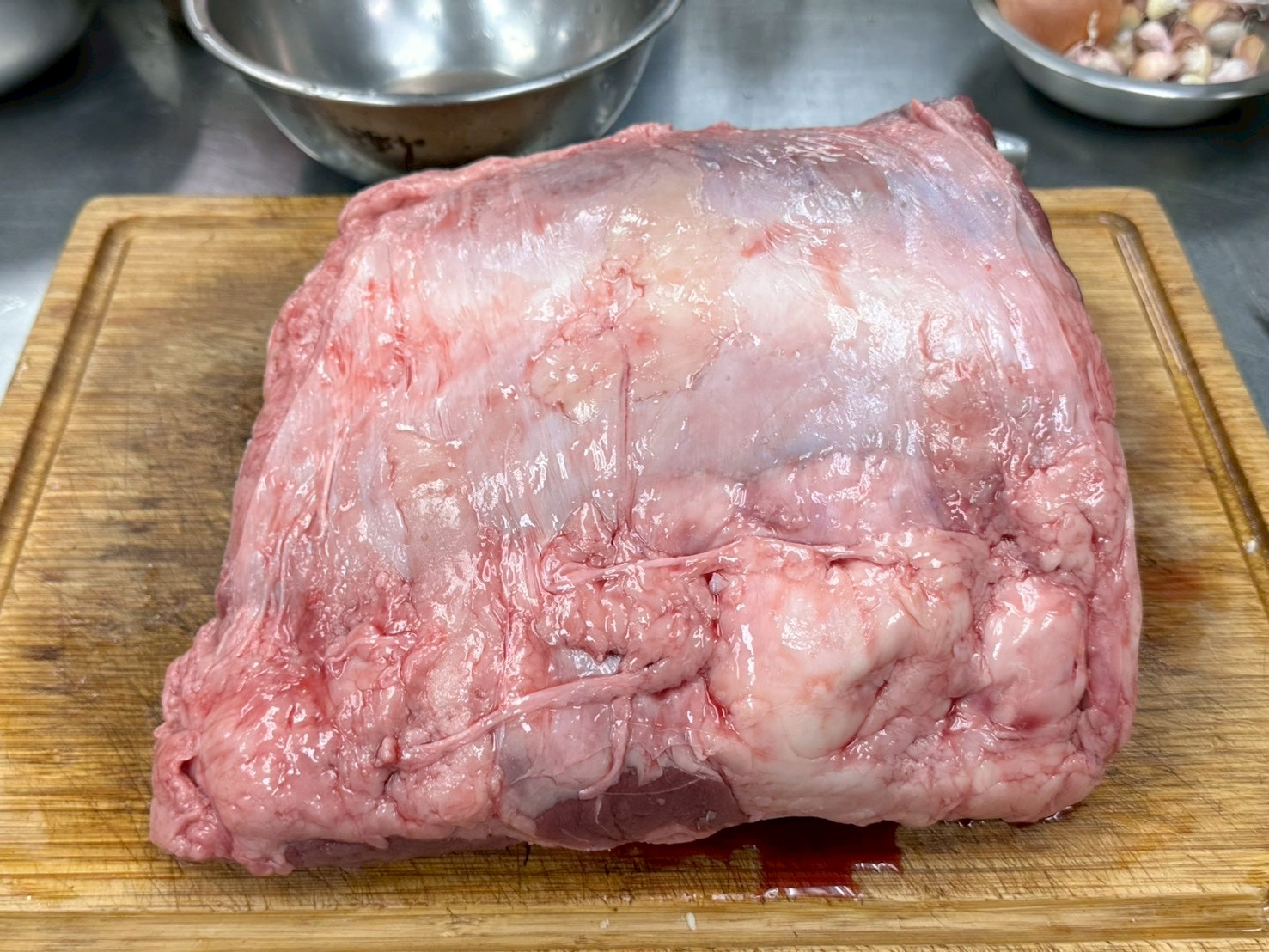 莎朗牛未修筋的樣子