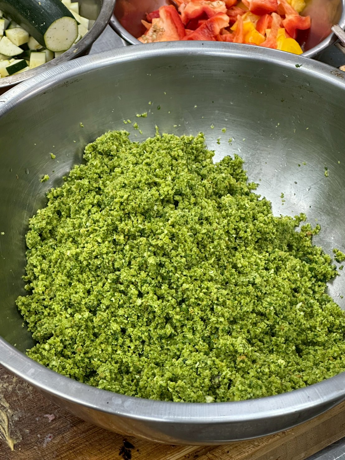 巴西里麵包粉打好的樣子