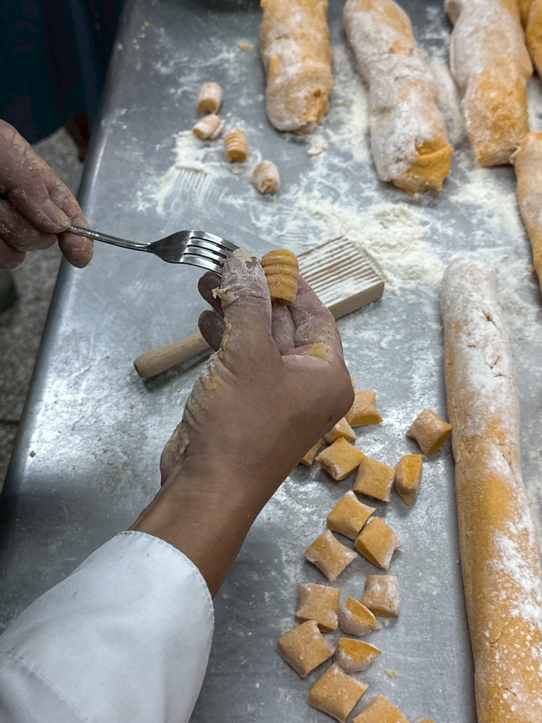 叉子製作麵疙瘩方式