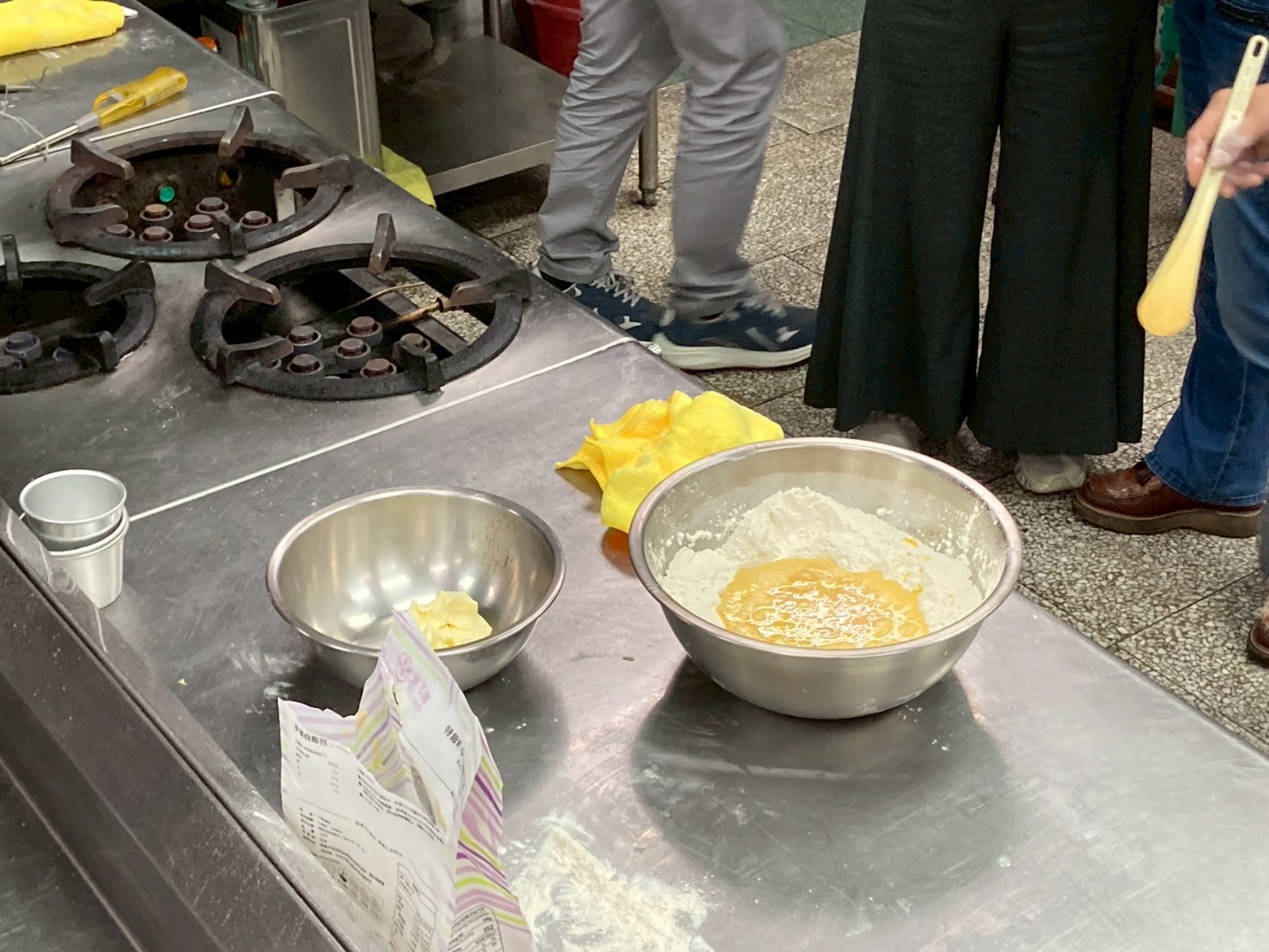 師的材料加進乾的材料