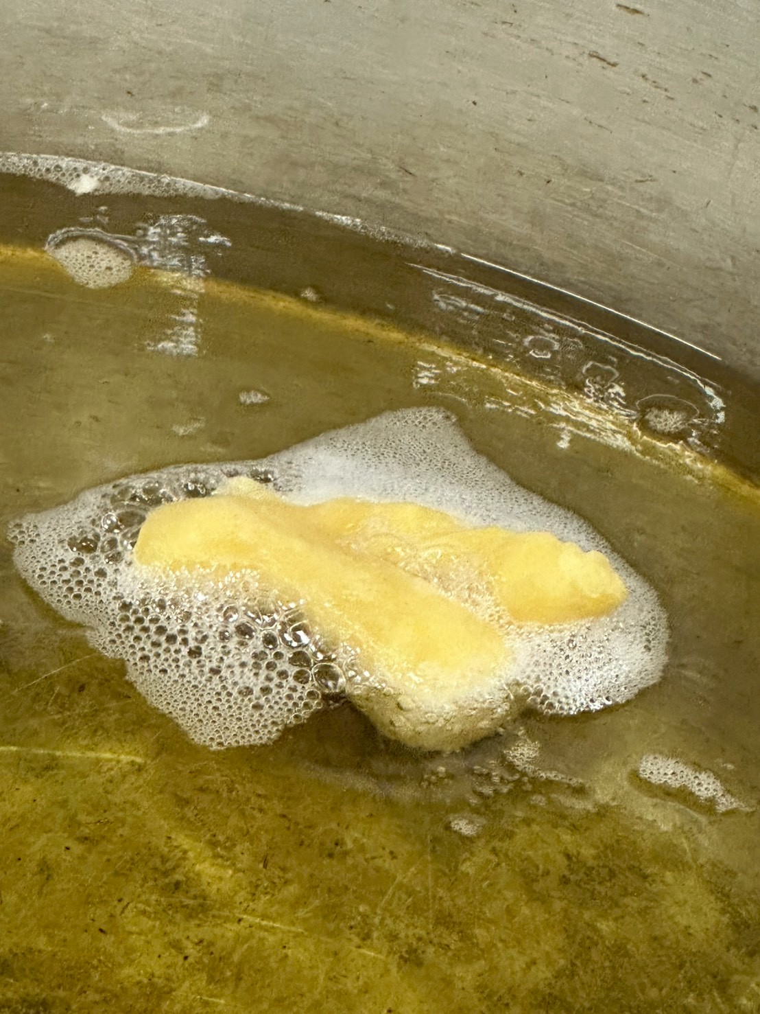 油炸中旁邊要有泡泡