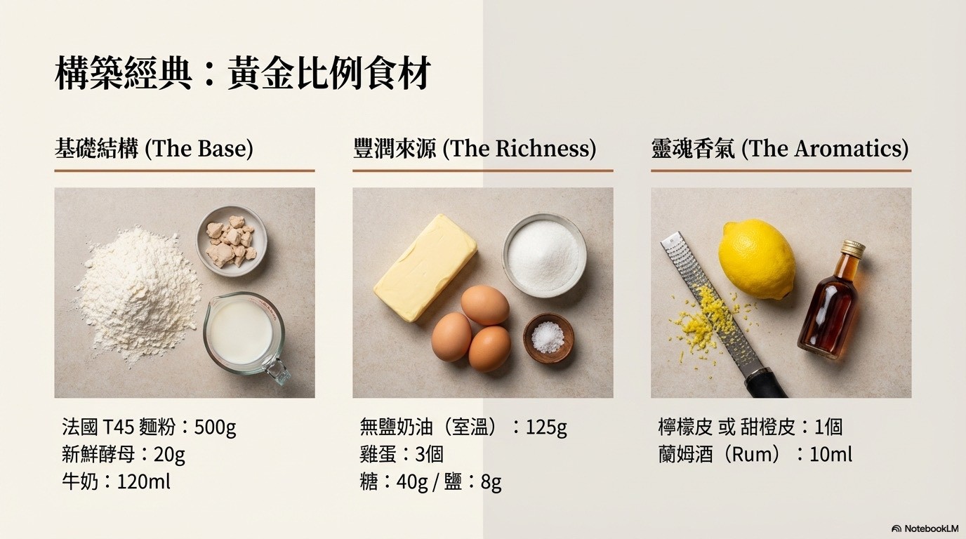 構築經典：黃金比例食材