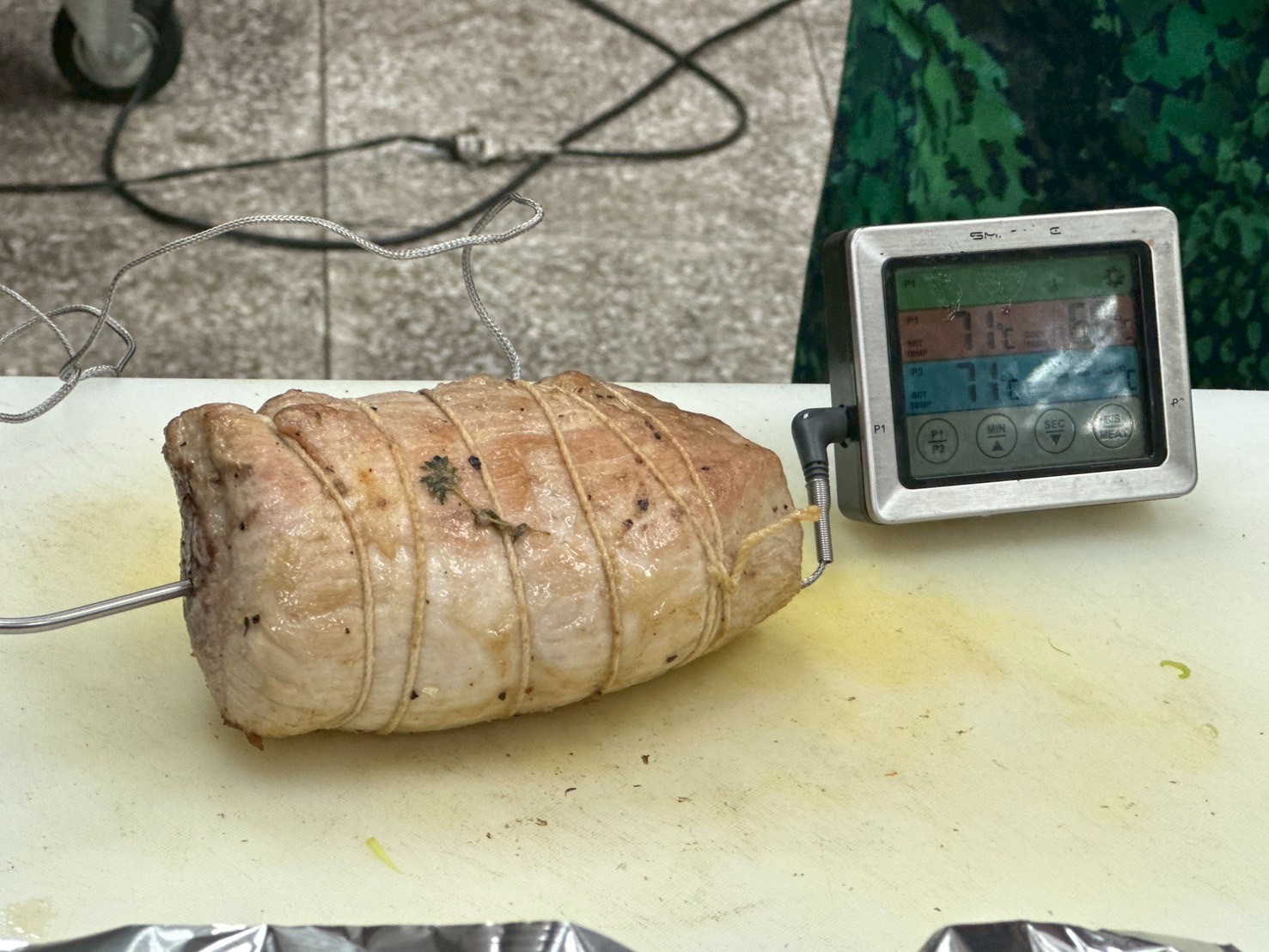 肉的裡面溫度68度