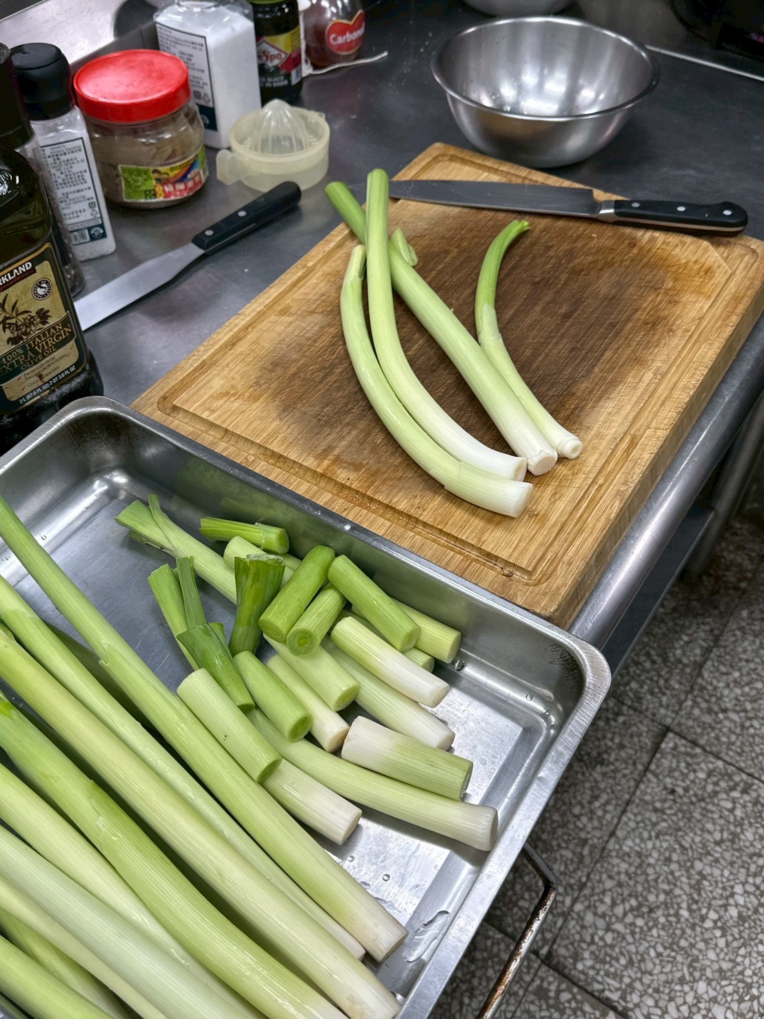 切韭蔥一段六公分